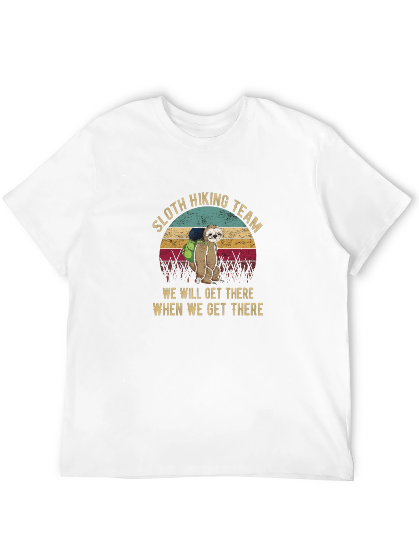 Sloth Hiking Team T-Shirt - Funny Hiking Tee