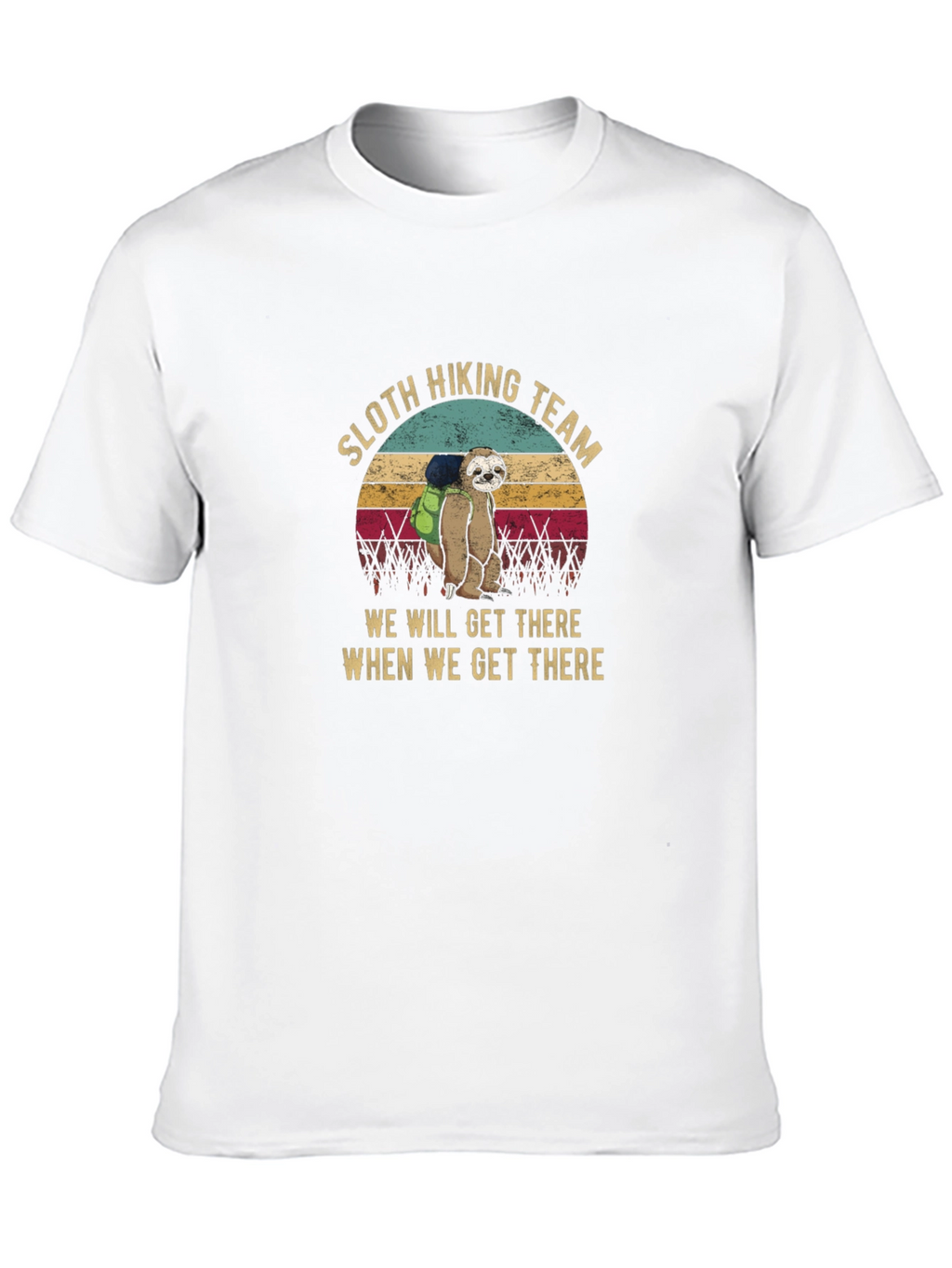 Sloth Hiking Team T-Shirt - Funny Hiking Tee