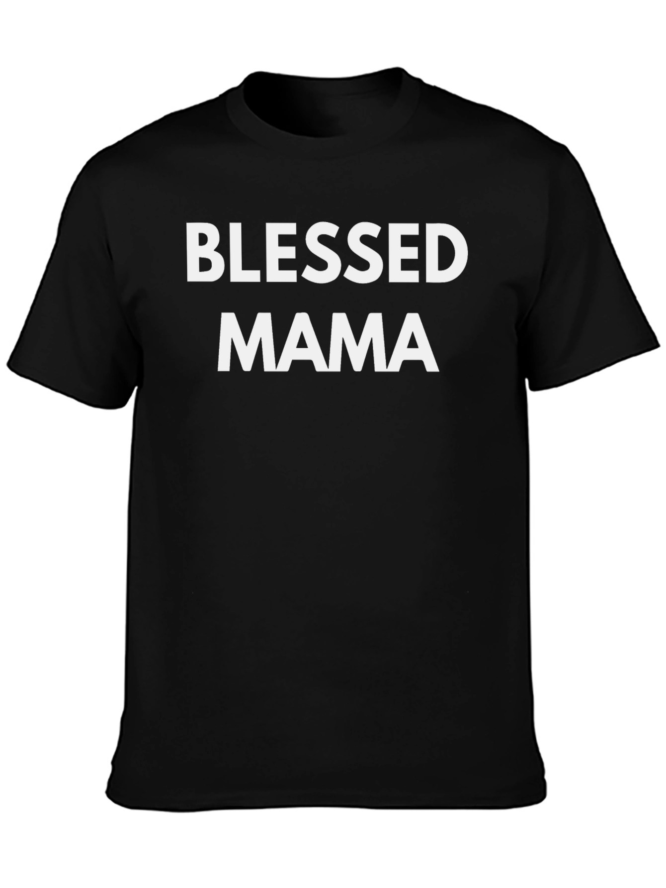 Blessed Mama Black T-Shirt