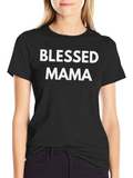 Blessed Mama Black T-Shirt