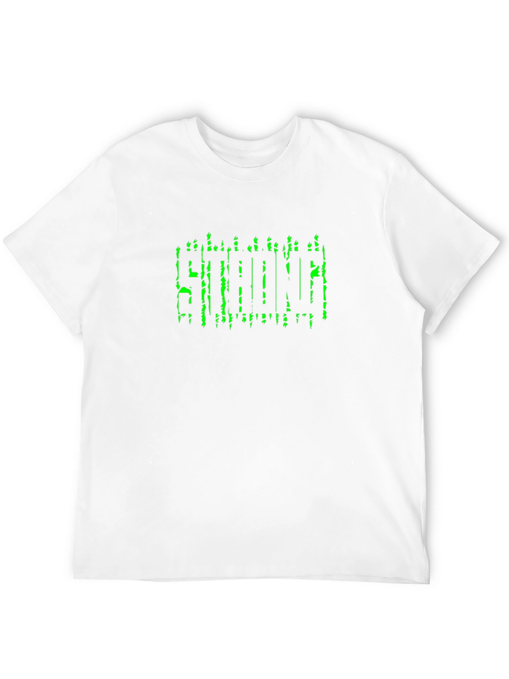 Mens Black STRONG Graphic T-Shirt