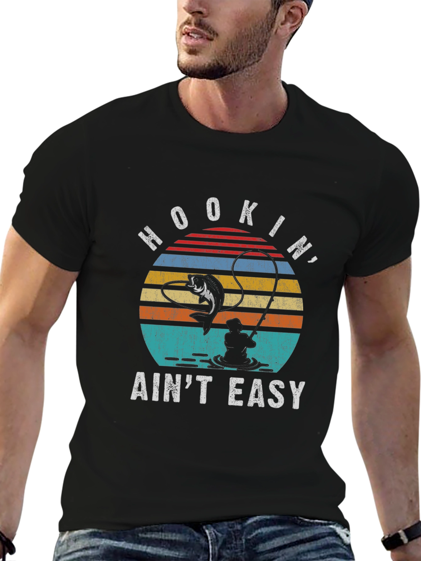 Hookin Aint Easy Fishing T-Shirt