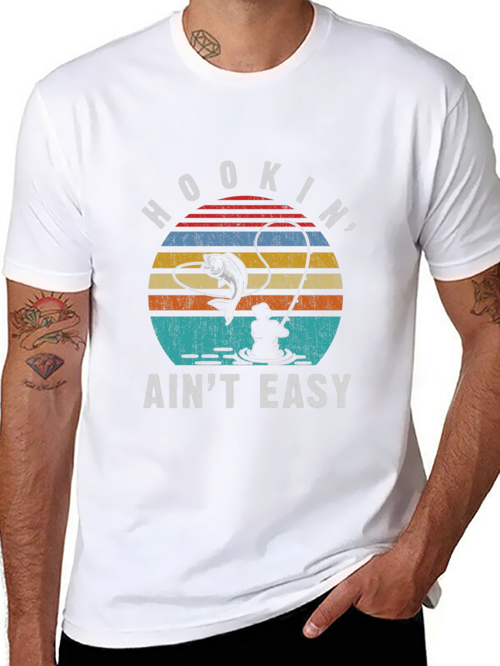 Hookin Aint Easy Fishing T-Shirt