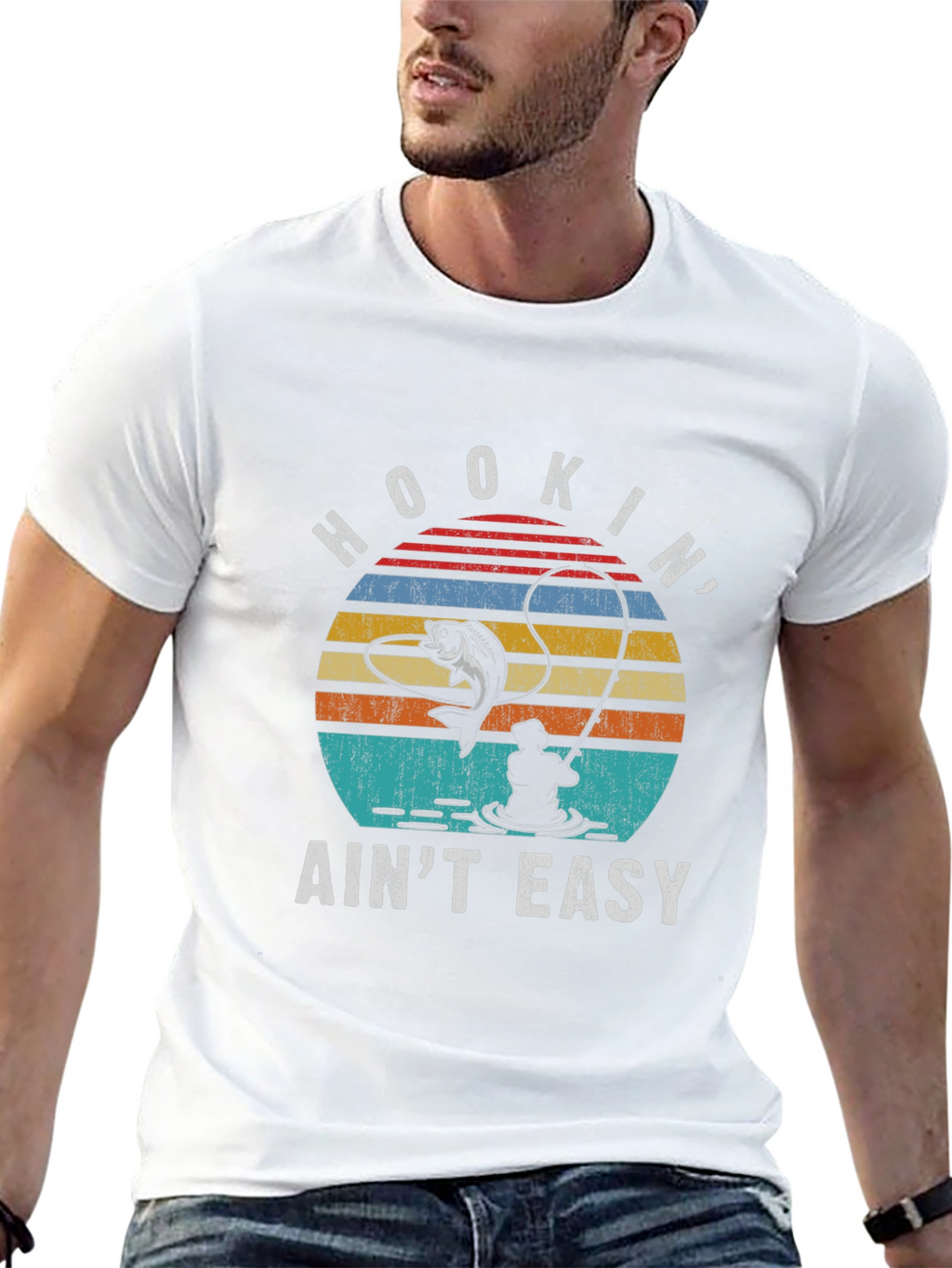 Hookin Aint Easy Fishing T-Shirt