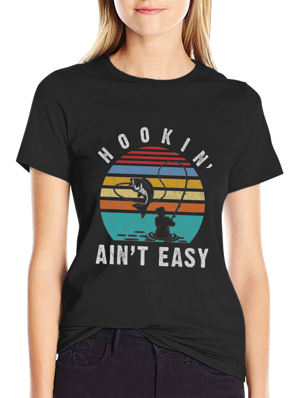 Hookin Aint Easy Fishing T-Shirt