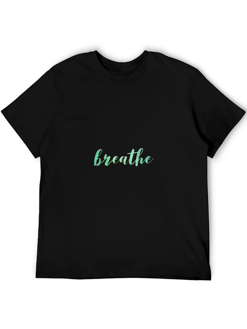 Mens Black Breathe Graphic T-Shirt