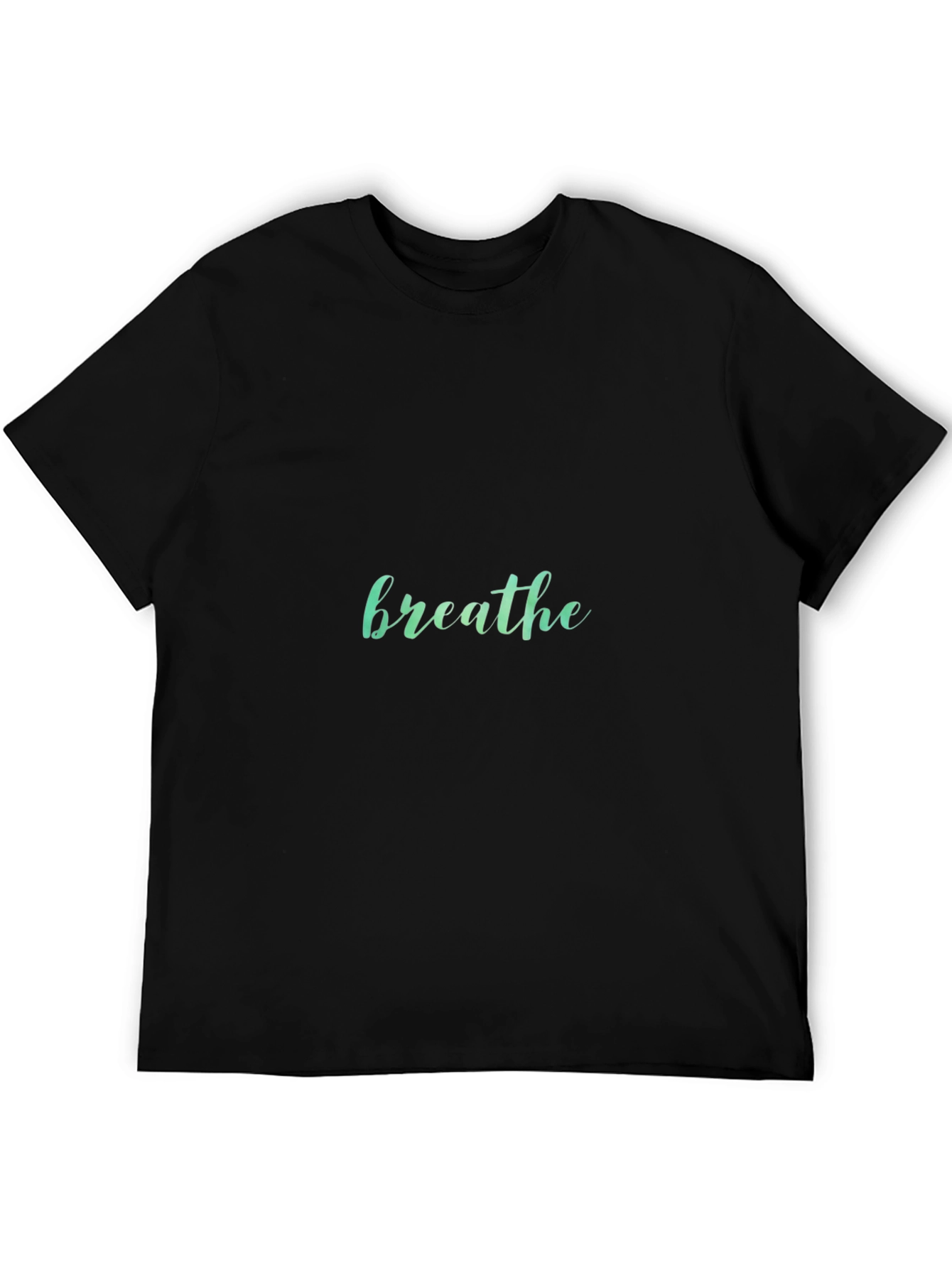 Mens Black Breathe Graphic T-Shirt