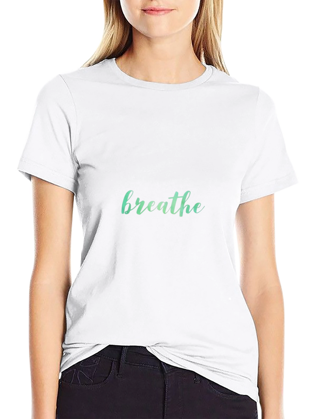 Mens Black Breathe Graphic T-Shirt