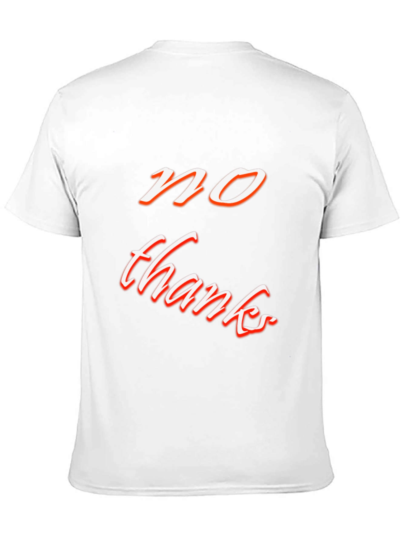 No Thanks Graphic Tee - Black Casual T-Shirt