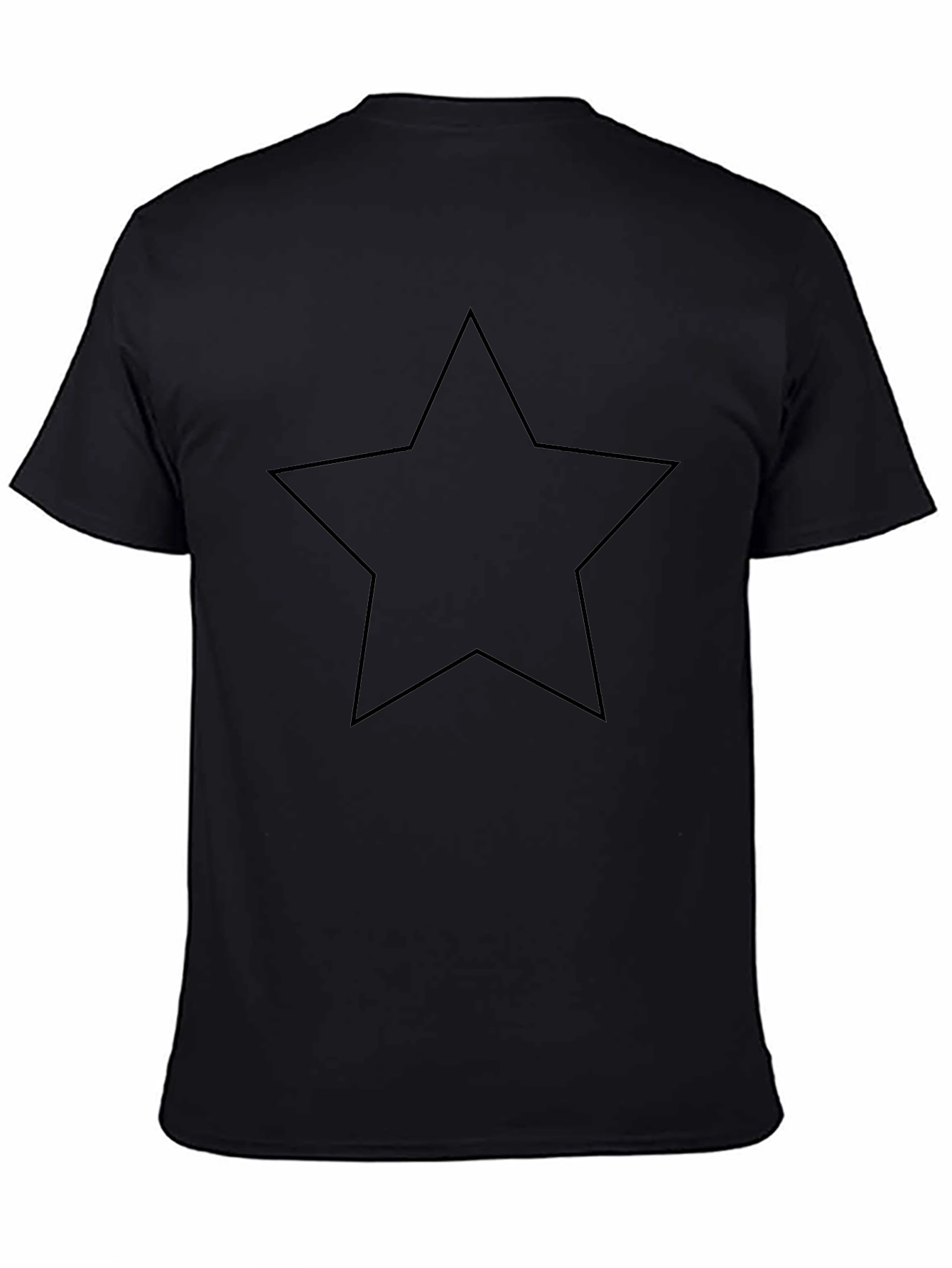 Black Star Graphic Tee - Classic Style