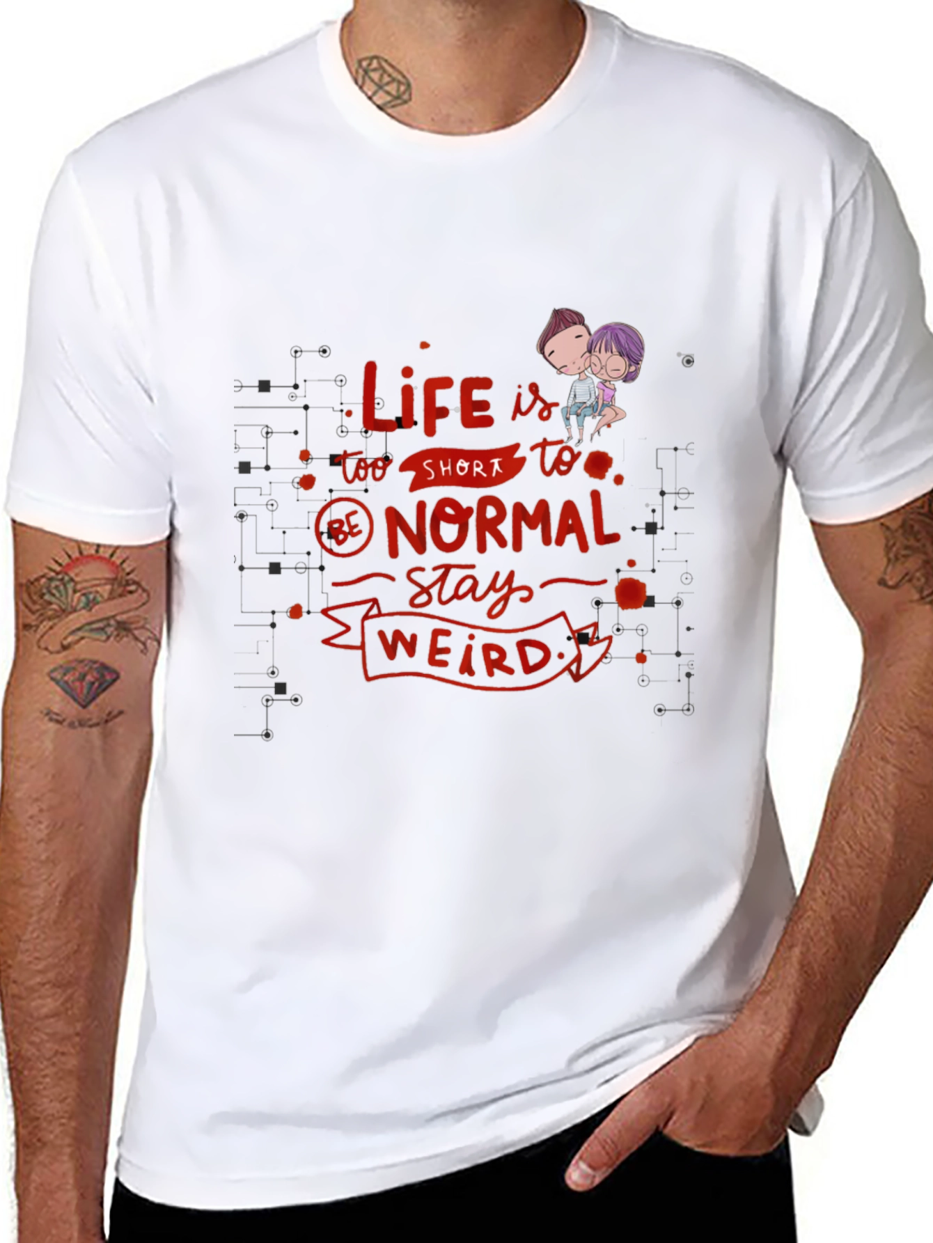 Life is Too Short - Novelty Graphic T-Shirt