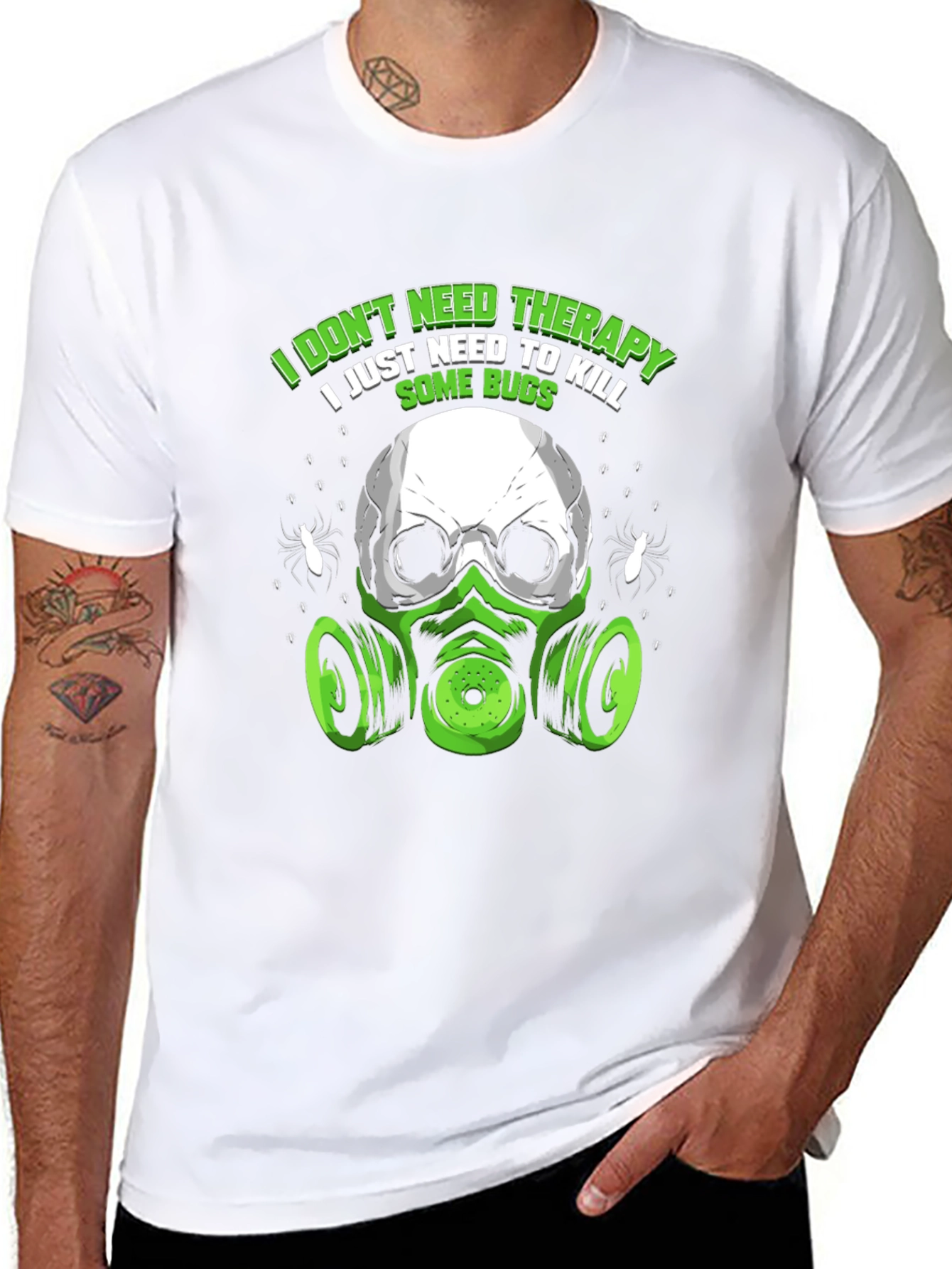 Bug Killer Skull T-Shirt - Funny Pest Control Tee