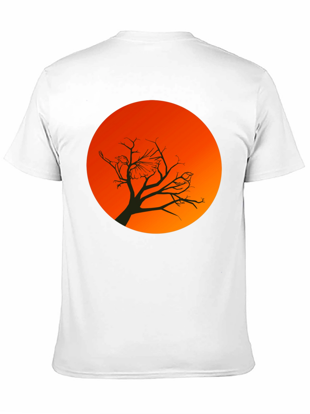 Sunset Bird Silhouette Graphic T-Shirt