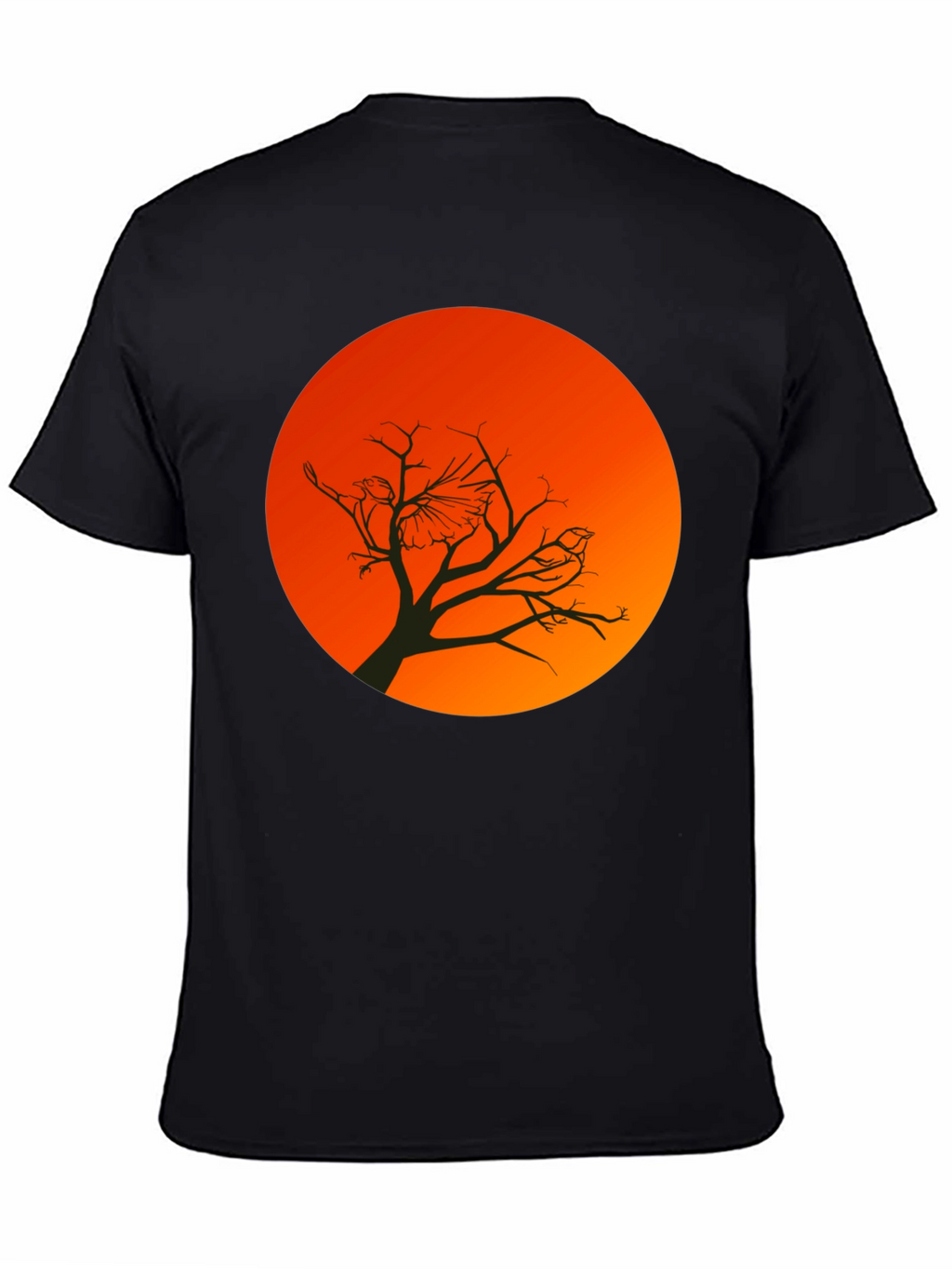 Sunset Bird Silhouette Graphic T-Shirt