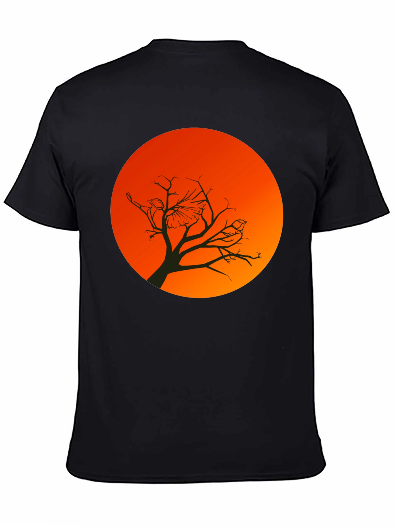 Sunset Bird Silhouette Graphic T-Shirt