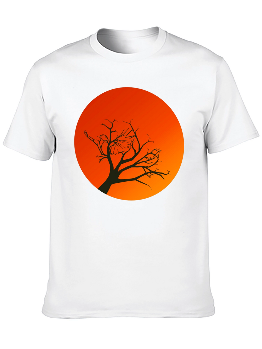 Sunset Bird Silhouette Graphic T-Shirt