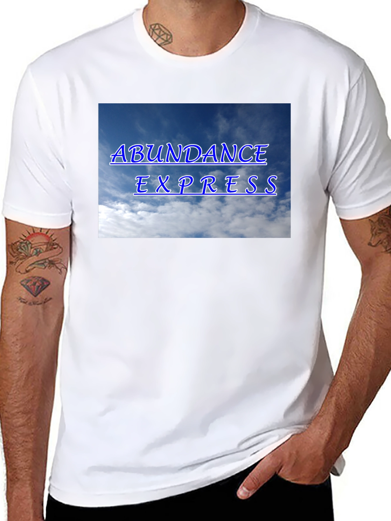 Abundance Express T-Shirt - Cloud Design