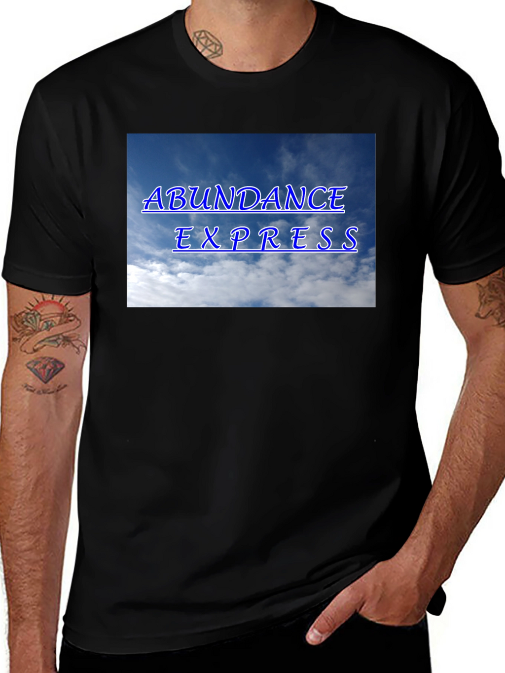 Abundance Express T-Shirt - Cloud Design