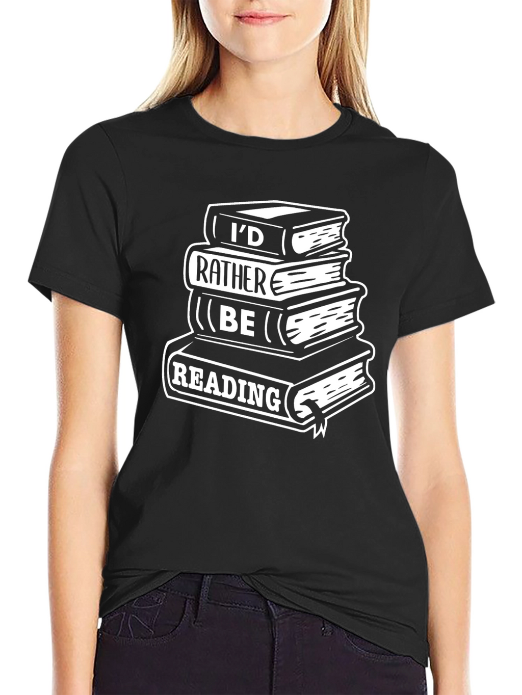 Book Lover T-Shirt: Id Rather Be Reading