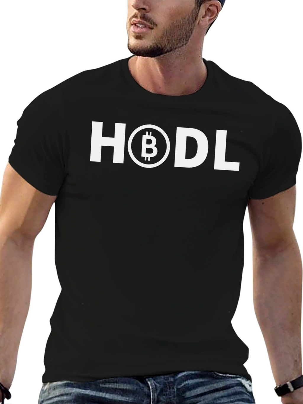 HODL Bitcoin Crypto T-Shirt - Black