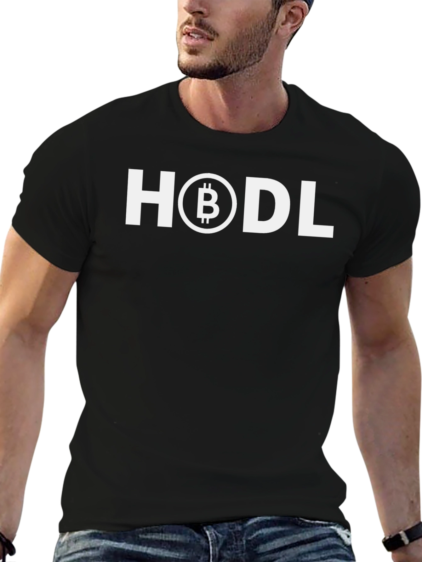 HODL Bitcoin Crypto T-Shirt - Black