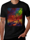 Abstract Floral T-Shirt - Artistic Statement Tee