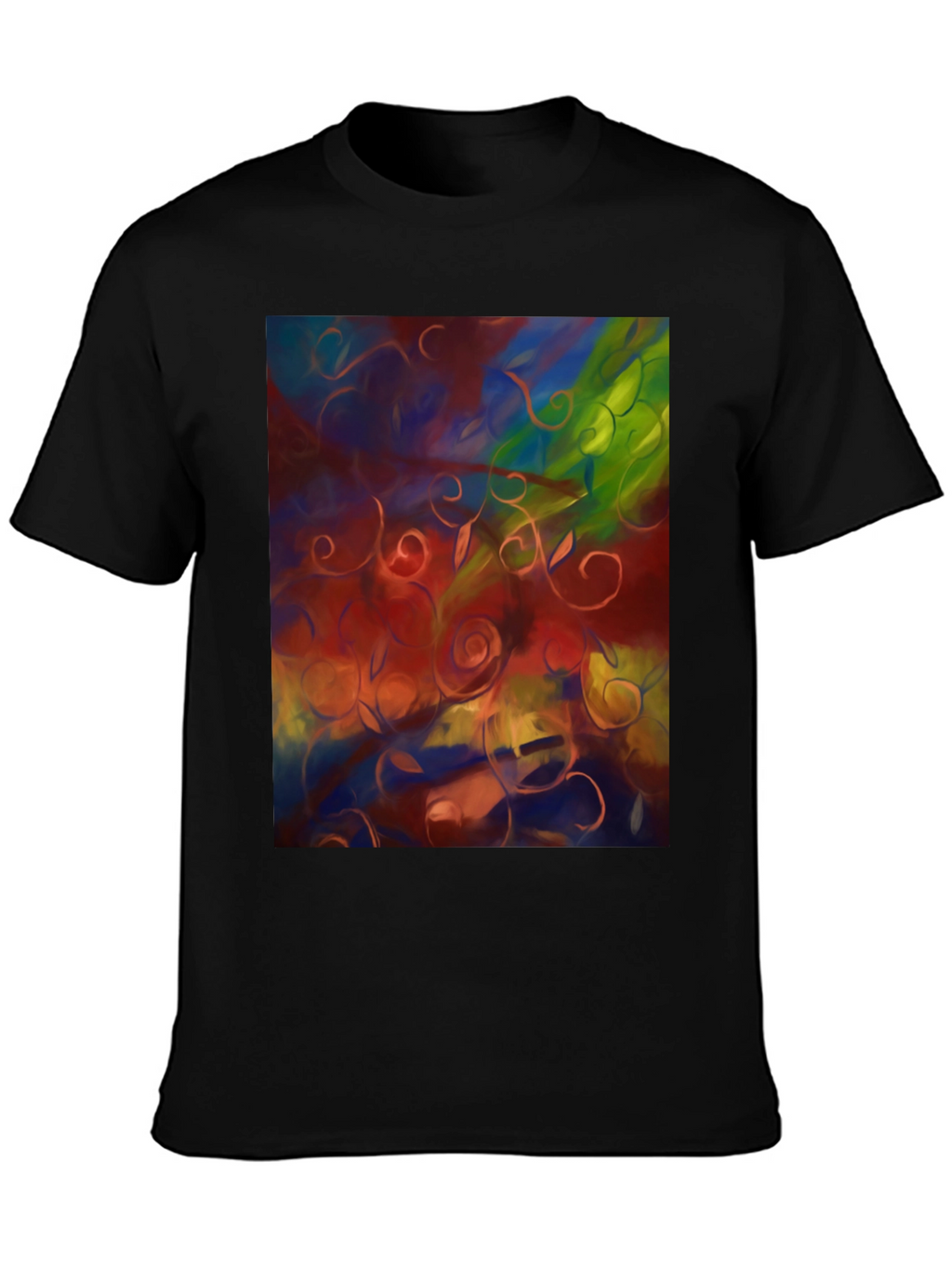 Abstract Floral T-Shirt - Artistic Statement Tee