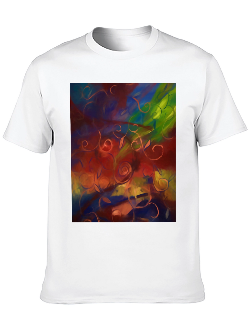 Abstract Floral T-Shirt - Artistic Statement Tee