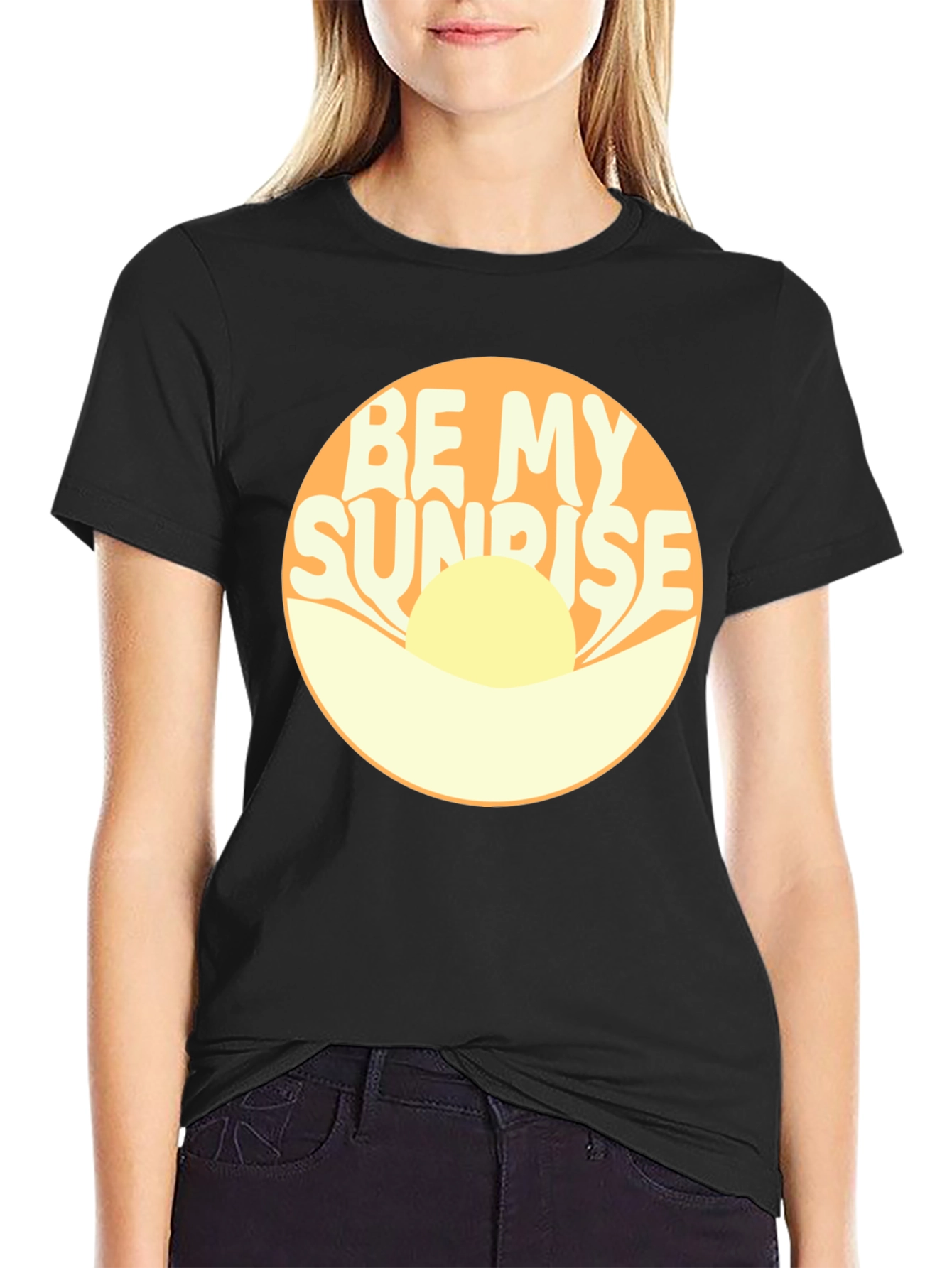 Be My Sunrise Graphic Tee - Retro Design