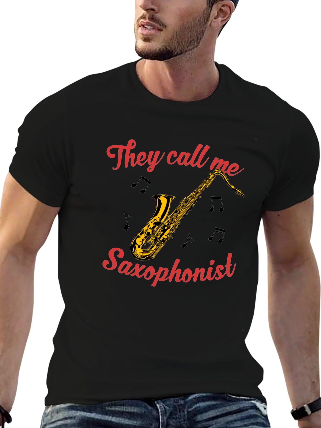 Saxophonist T-Shirt - They Call Me Graphic Tee