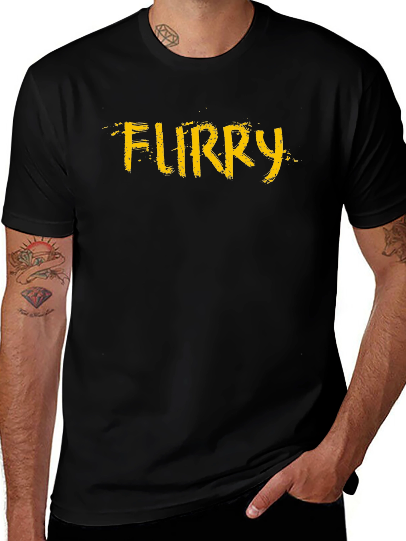 Furry T-Shirt - Graphic Tee Black
