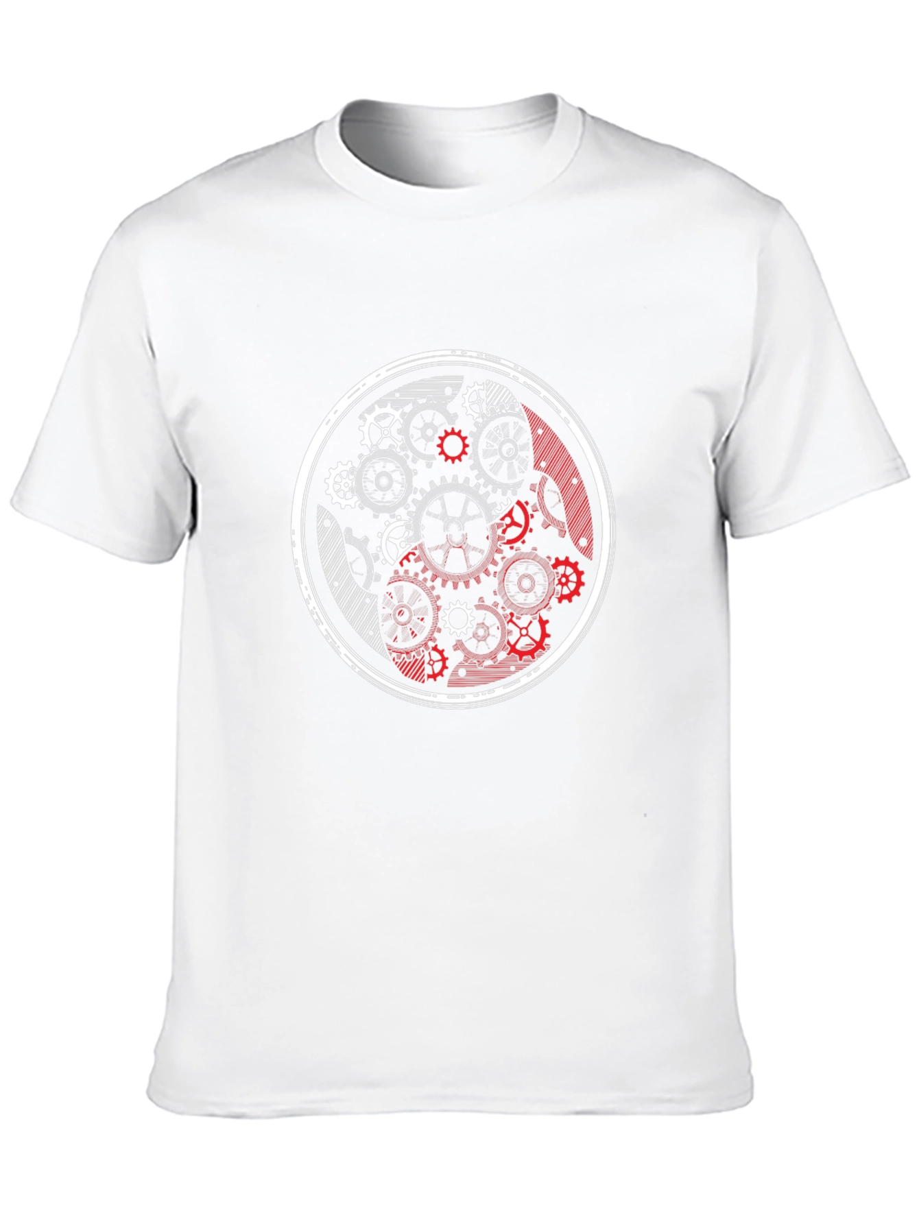 Yin Yang Gears Black Graphic Tee
