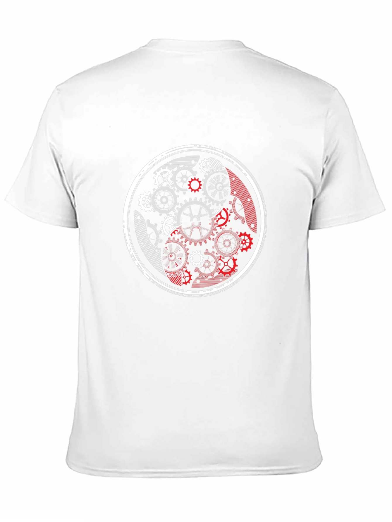 Yin Yang Gears Black Graphic Tee