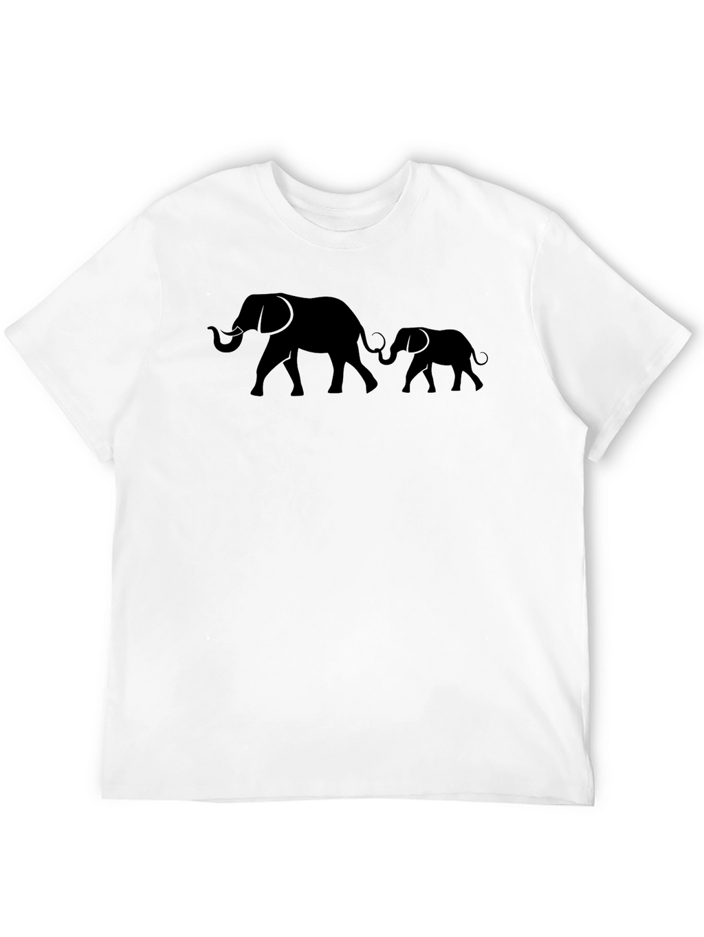 Elephant Family Black Graphic Tee