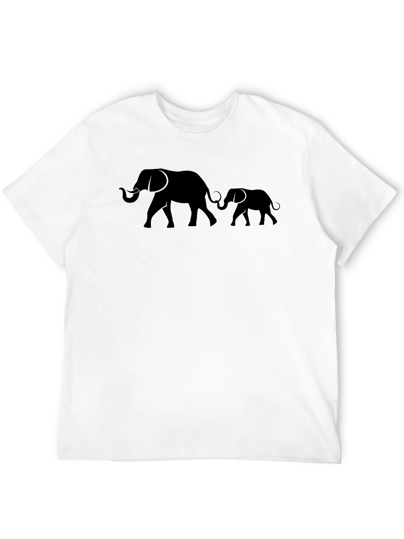Elephant Family Black Graphic Tee