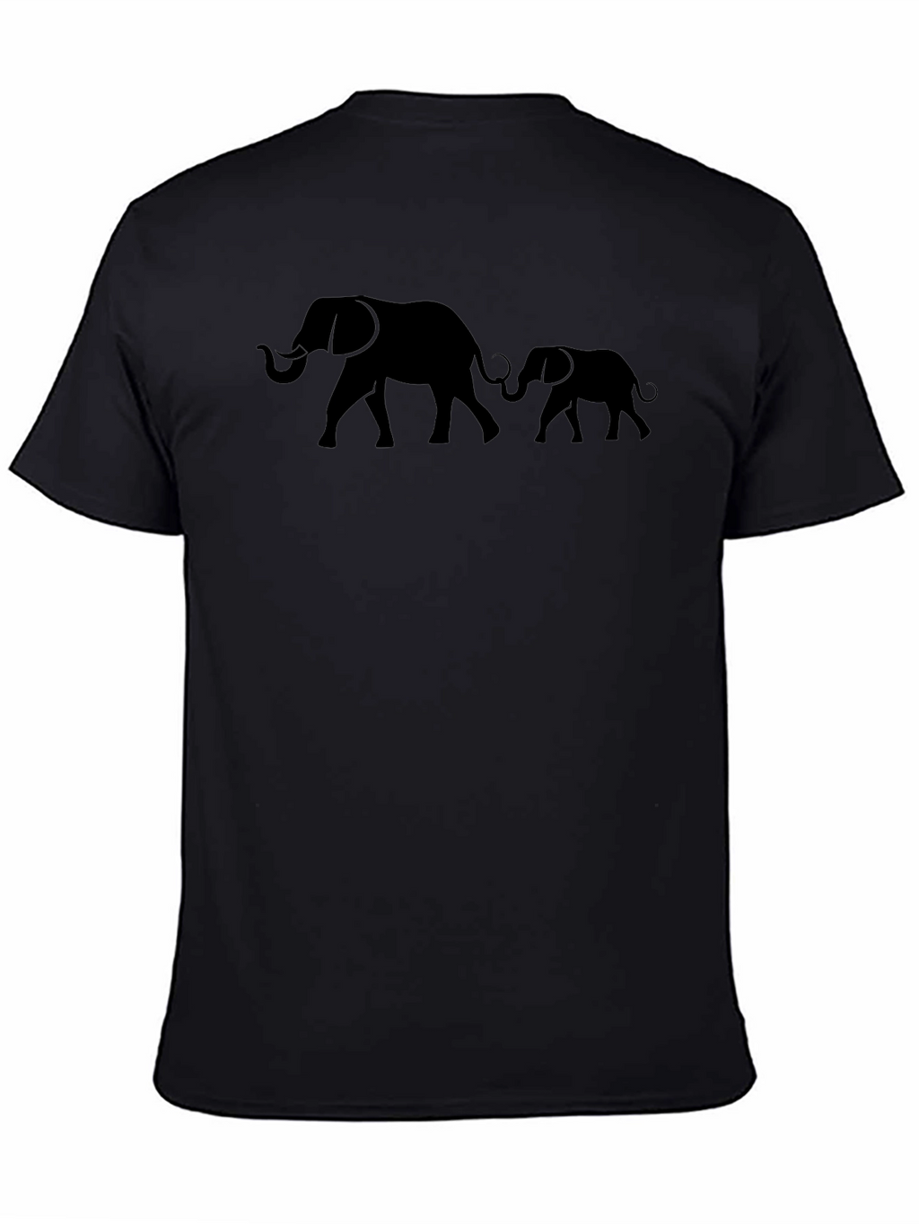 Elephant Family Black Graphic Tee