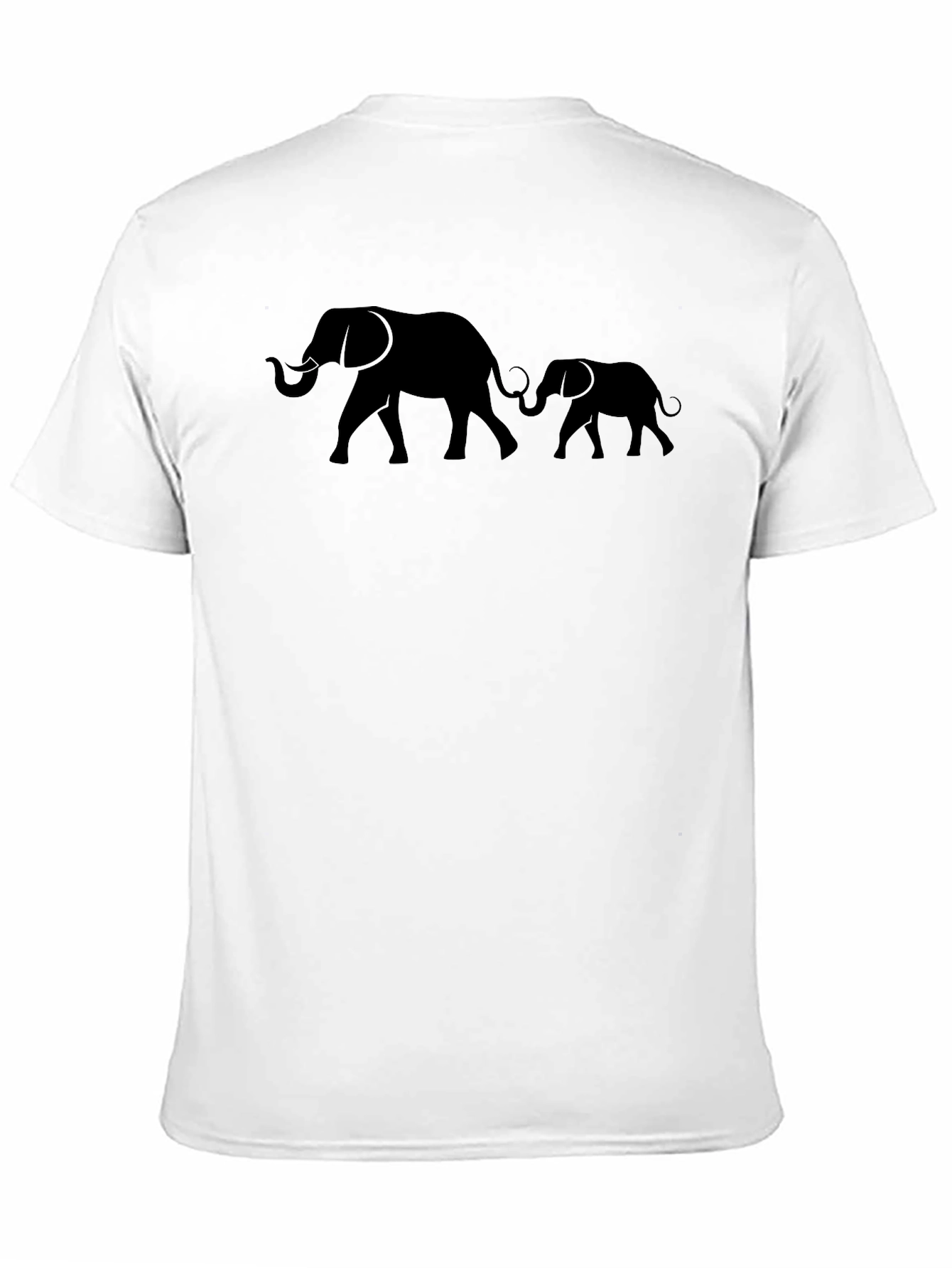 Elephant Family Black Graphic Tee