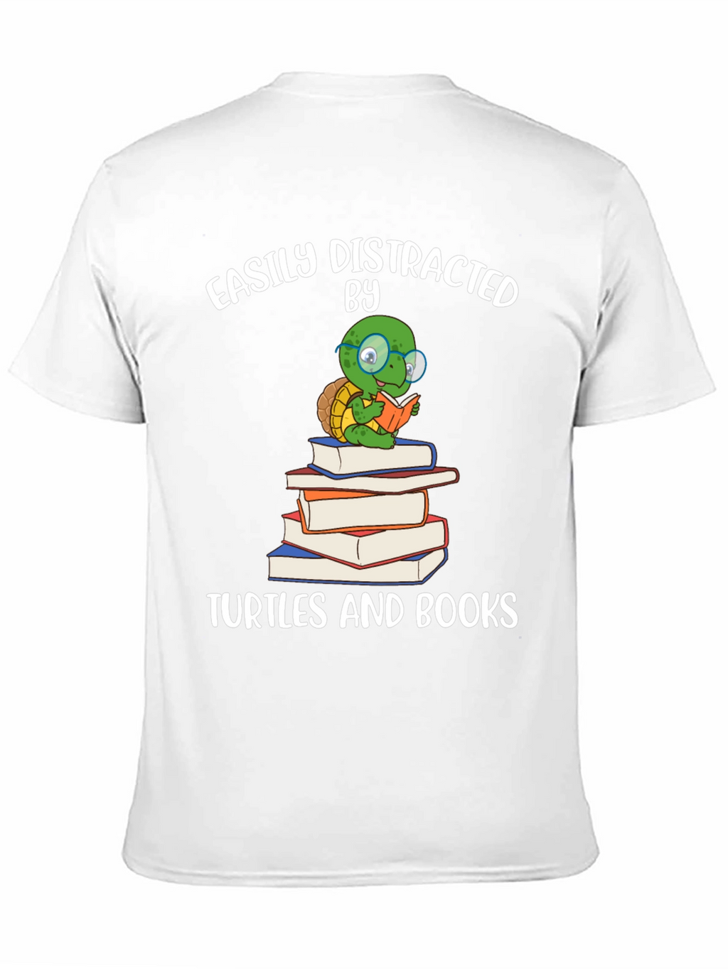 Easily Distracted by Turtles & Books T-Shirt