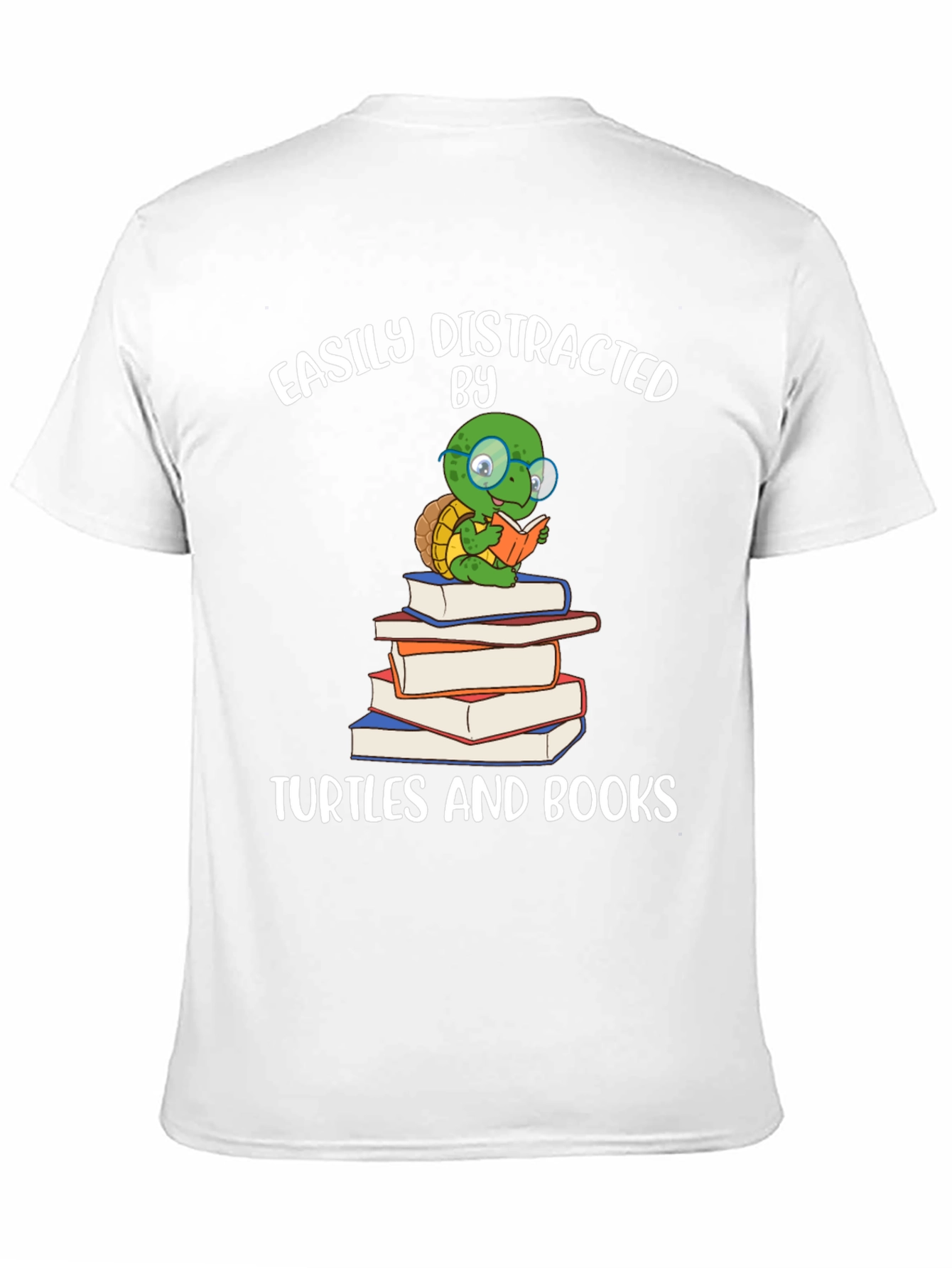 Easily Distracted by Turtles & Books T-Shirt