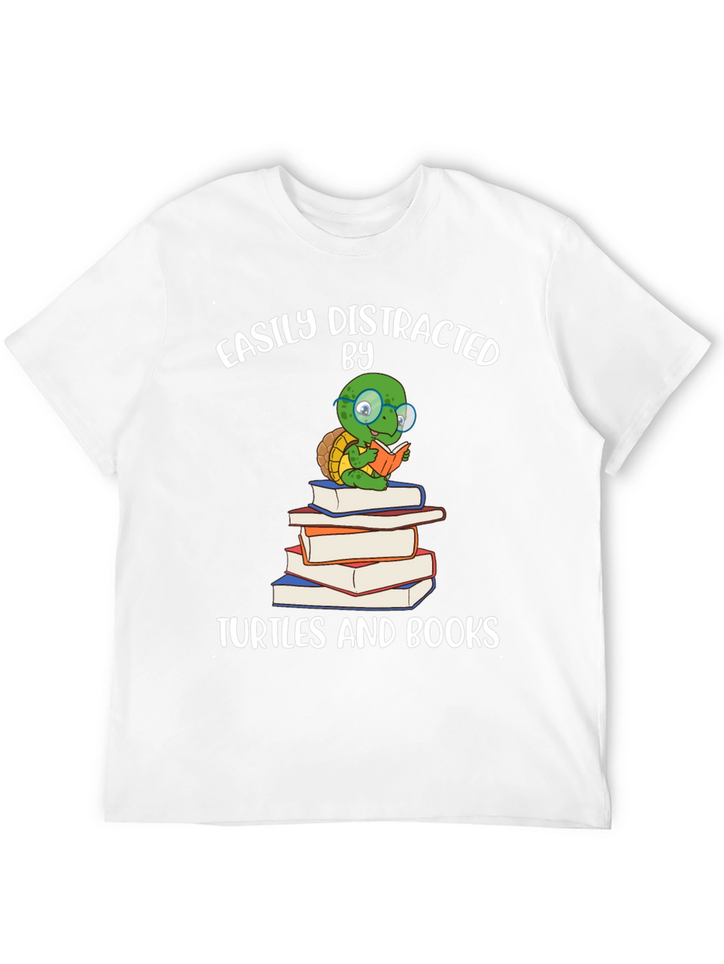 Easily Distracted by Turtles & Books T-Shirt