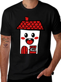 Kawaii House T-Shirt - Cute Cartoon Graphic Tee