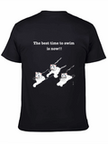 Swim Now Black Tee