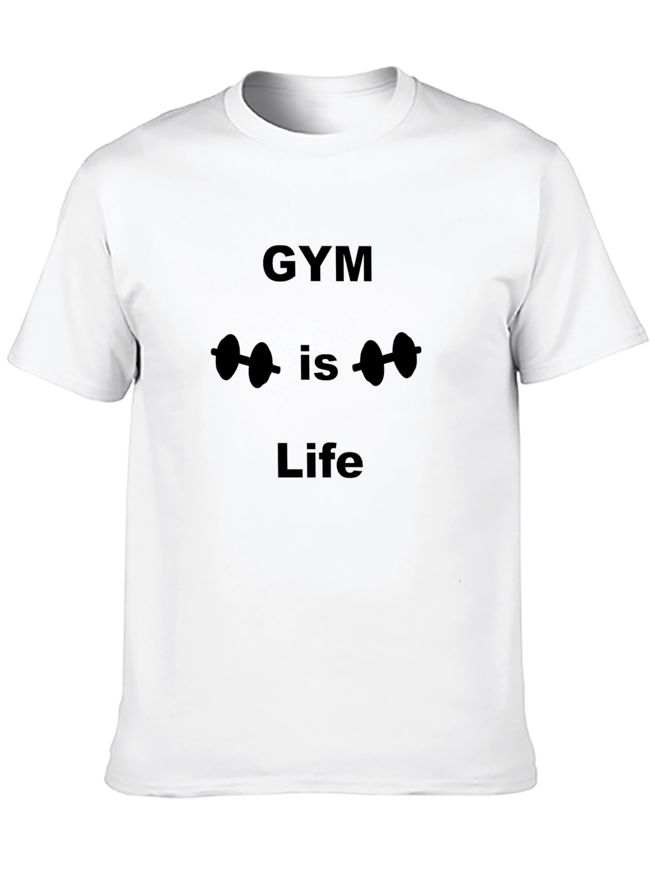 Gym is Life Graphic Tee - Black