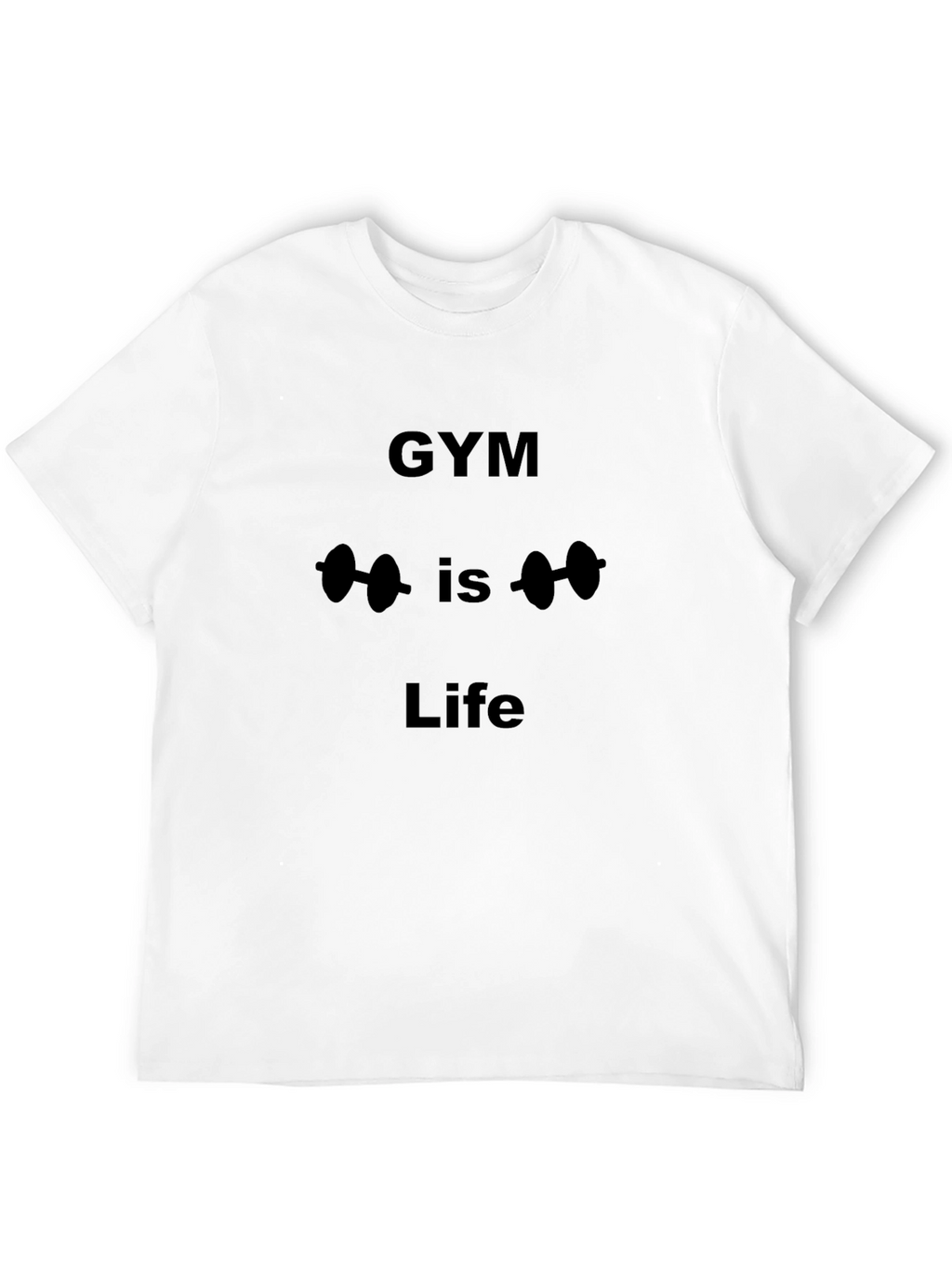 Gym is Life Graphic Tee - Black