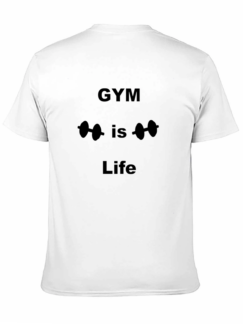 Gym is Life Graphic Tee - Black