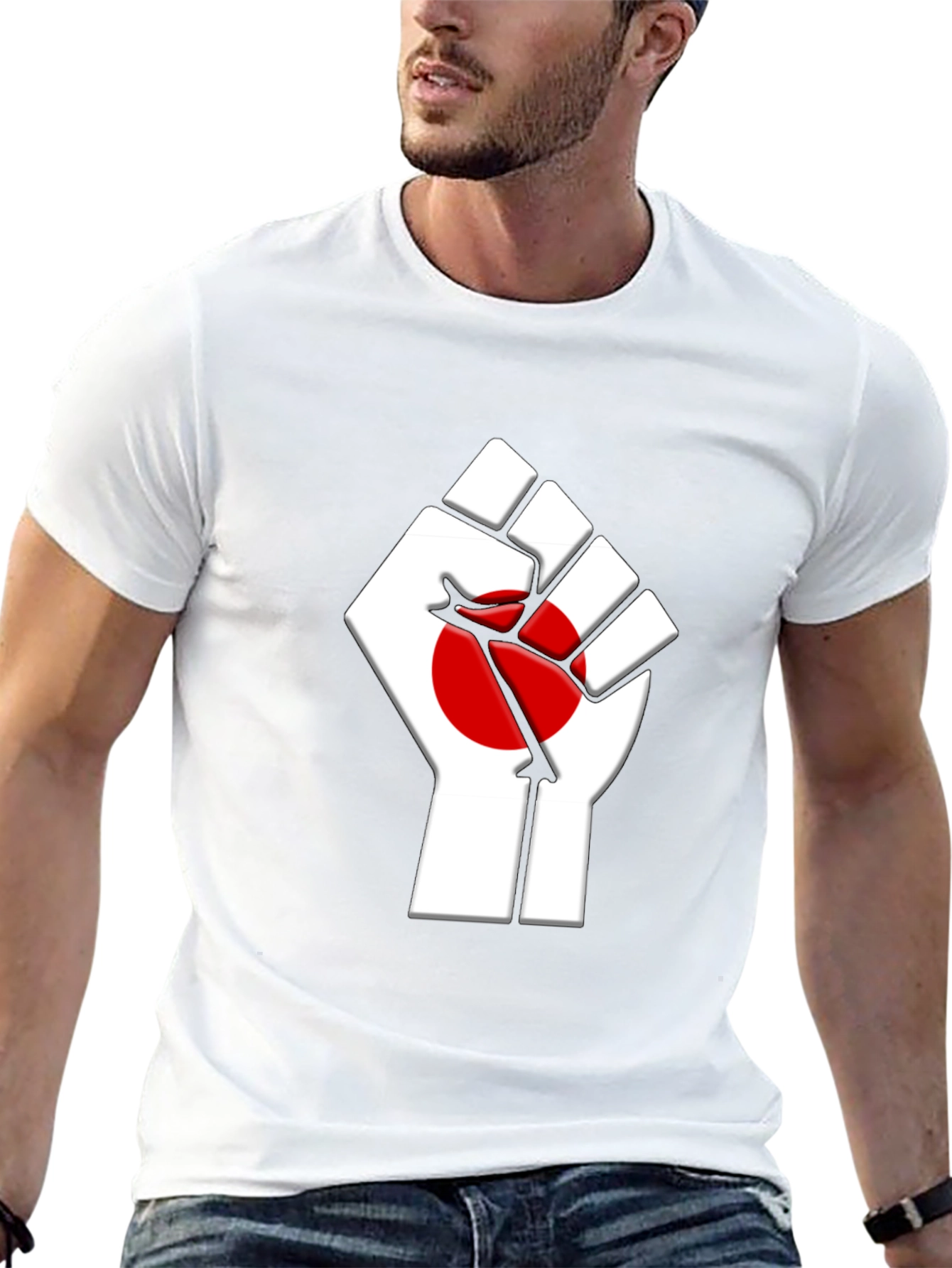 Statement Graphic Tee - Solidarity Fist
