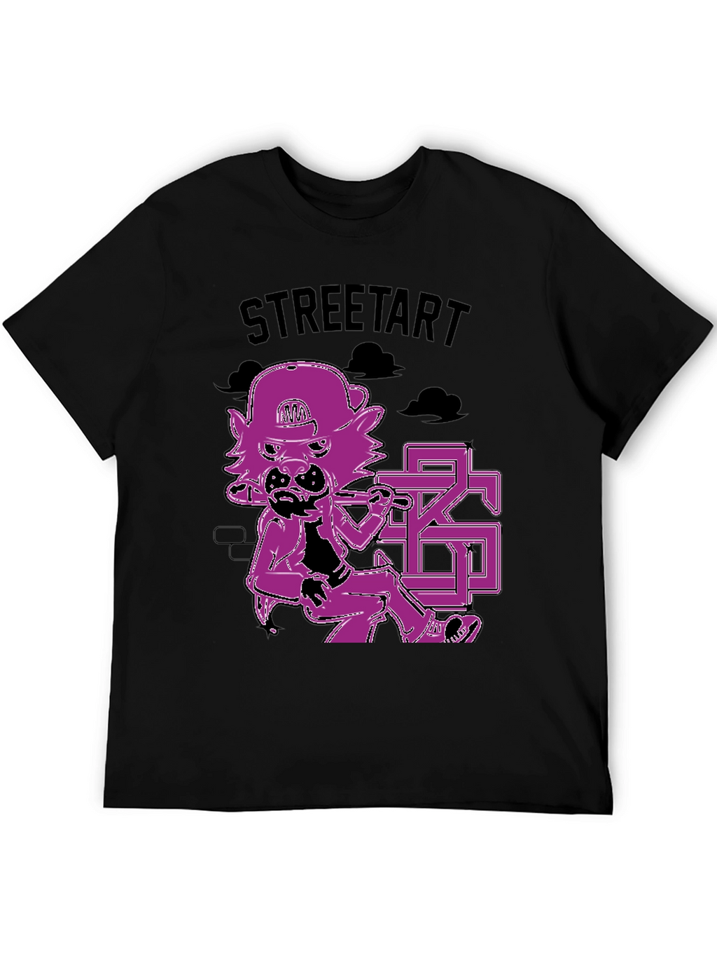 Street Art Style Graphic Print T-Shirt