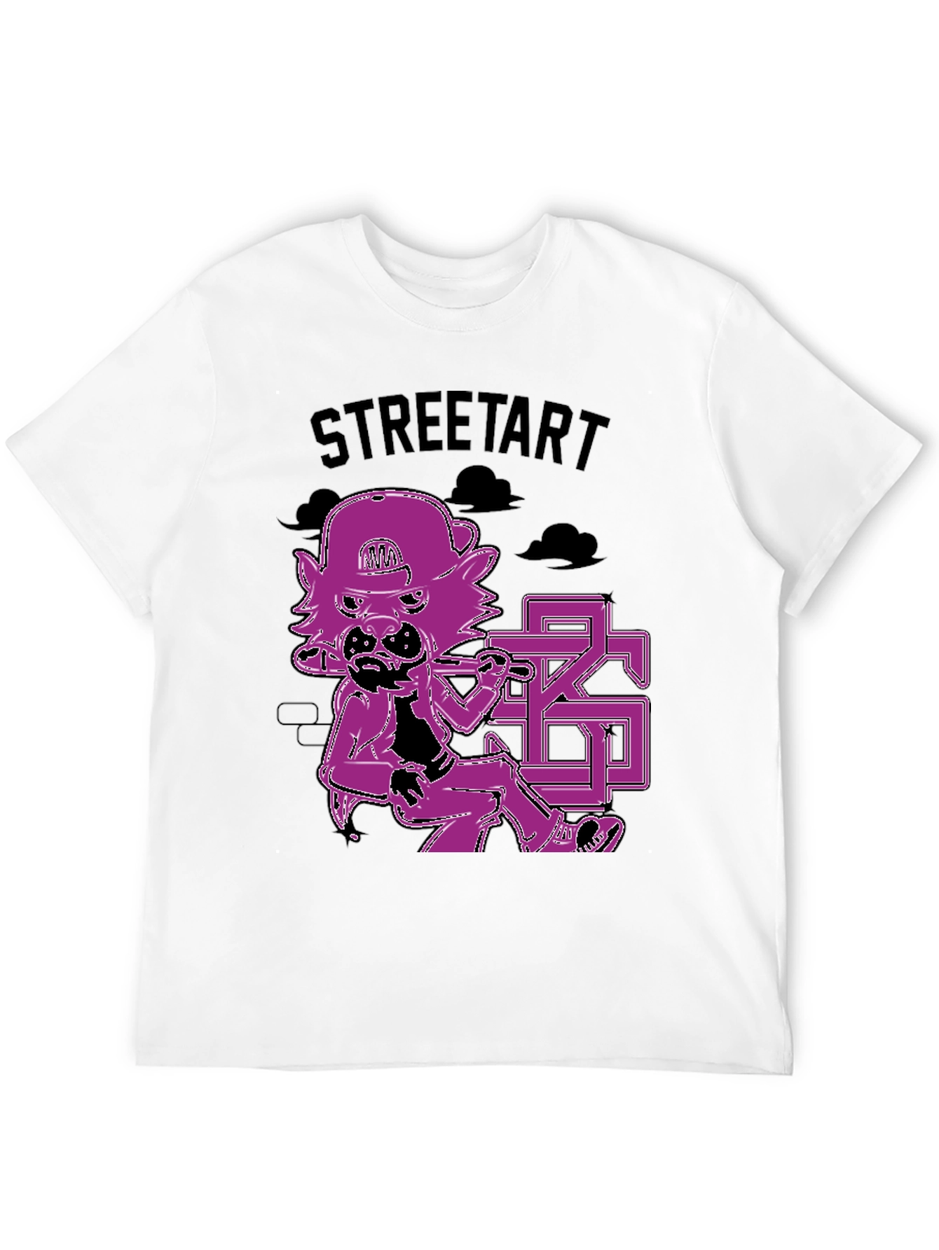 Street Art Style Graphic Print T-Shirt