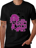 Street Art Style Graphic Print T-Shirt