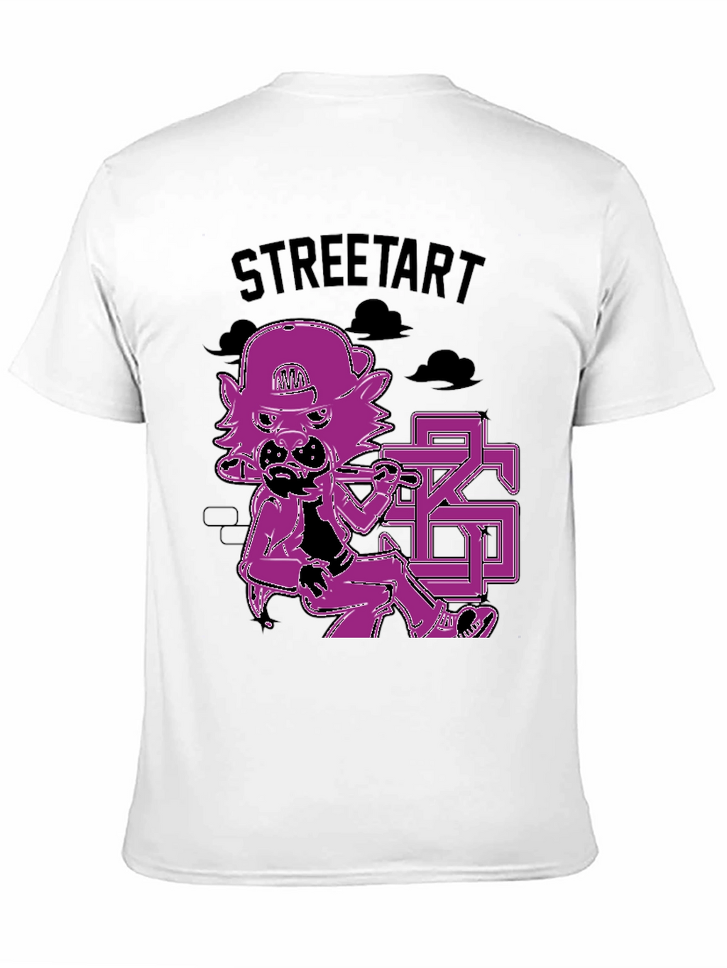 Street Art Style Graphic Print T-Shirt